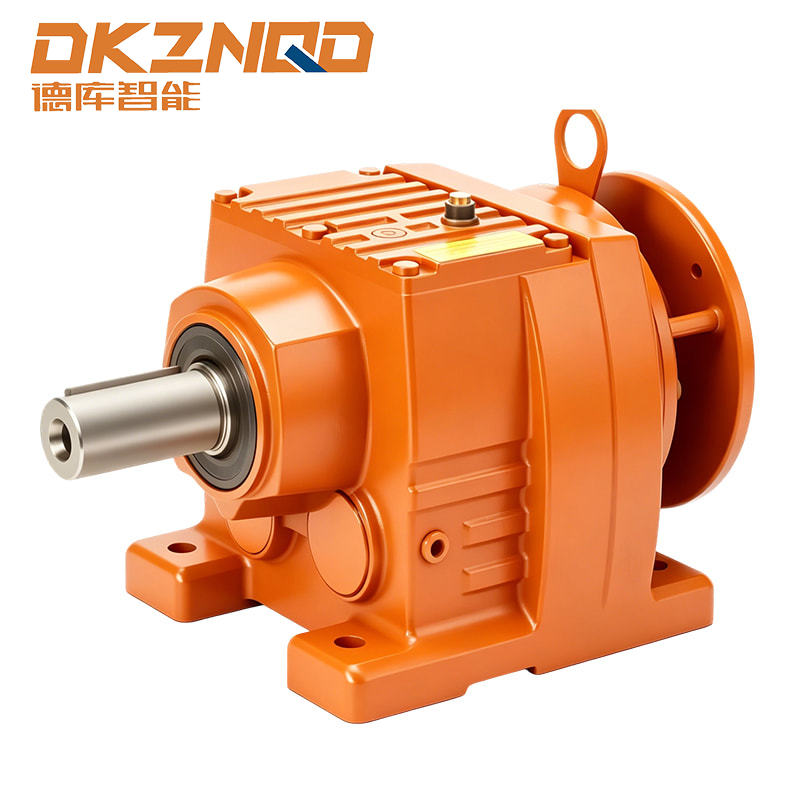 Gearmotor Helical Sraith R le Bosca Teirminéil Barr-Ghléasta